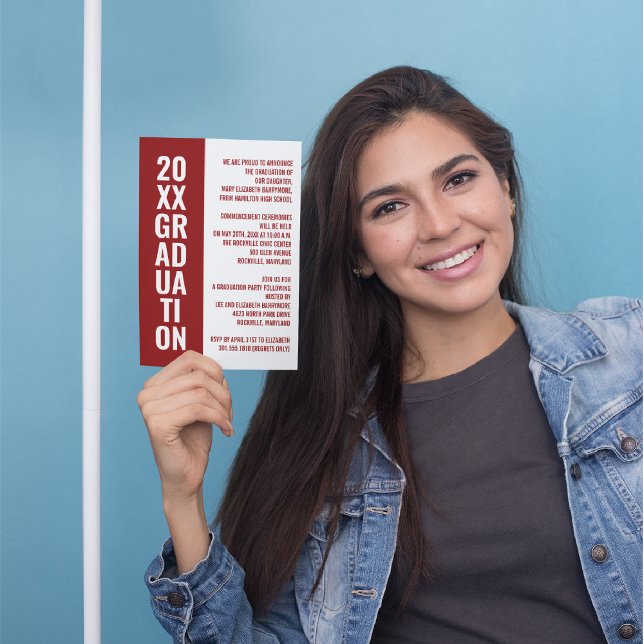 Meddelande från studenten/inbjudan till part [röd] inbjudningar (Skapare uppladdad)