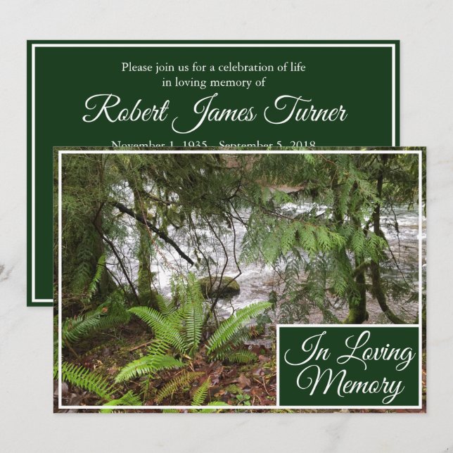 Meddelande från tjänsten för minnesrapportering om inbjudningar (Fram/baksida)