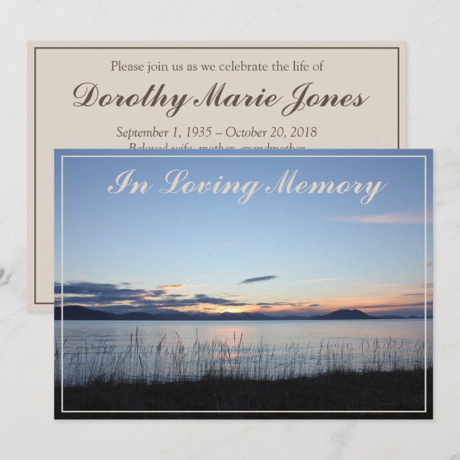 Meddelande från tjänsten för tidsbegränsat minne i inbjudningar (Fram/baksida)