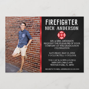 Meddelande från Trendig Firefighter School Student Inbjudningar