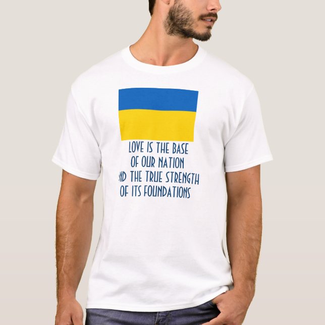 MEDDELANDE FRÅN Ukraina T Shirt (Framsida)