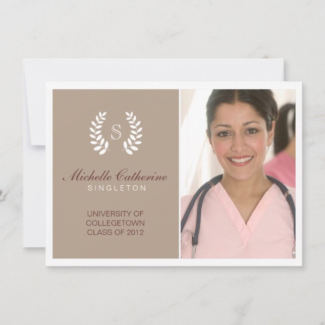 Meddelande från universiteten Brown & White Studen (Framsida)