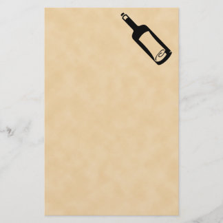 Meddelande i en flaska brevpapper