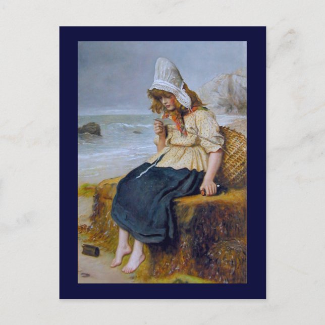 Meddelande i en flaska vykort (Framsida)