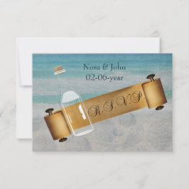 Meddelande i ett flaska Beach Wedding