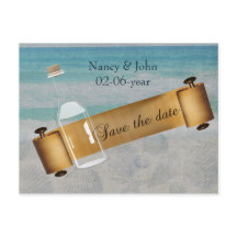 Meddelande i ett flaska Beach Wedding