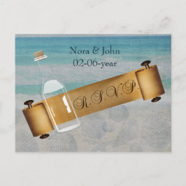 Meddelande i ett flaska Beach Wedding