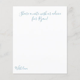 Meddelande i Flaska 1:a födelsedagen Party Keepsak Flygblad