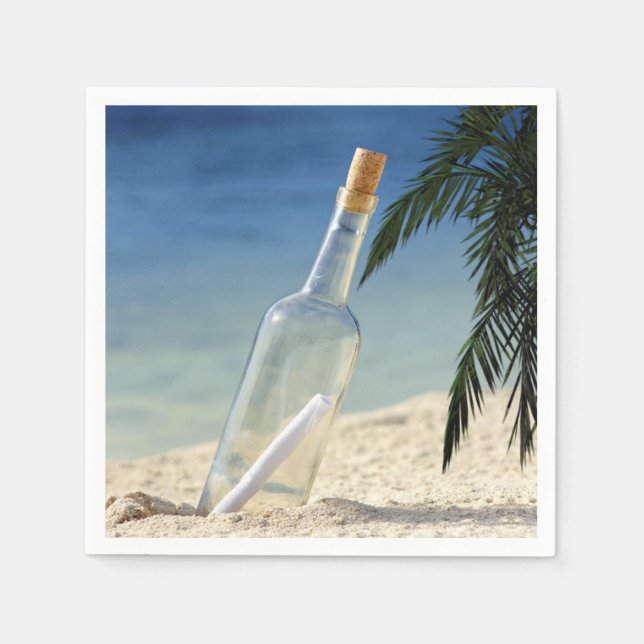 Meddelande i Flaska 2 Pappersservett (Framsidan)