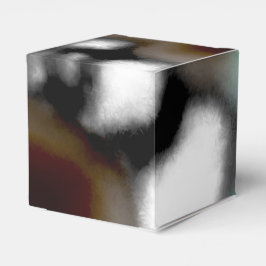 Meddelande i Flaska: Abstrakt Brown, Teal, B & W Presentaskar