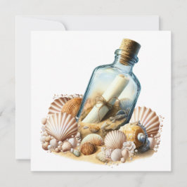 Meddelande i Flaska Inbjudningar