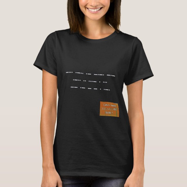 Meddelande i kod: Black Lives Matter. T-Shirt (Framsida)