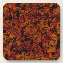 Meddelande nr 1 Abstrakt Beverage Coaster