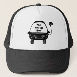 Meddelande om Anpassningsbar av Cute Black Electri Keps