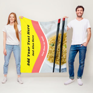 Meddelande om Anpassningsbar av Lampe Ramen Noodle Fleecefilt