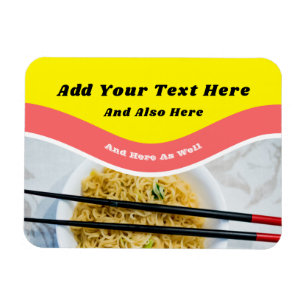 Meddelande om Anpassningsbar av Lampe Ramen Noodle Magnet
