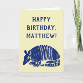 Meddelande om Anpassningsbar av marin blå Armadill