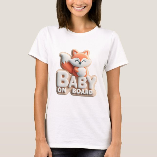 Meddelande om barn ombord - Fox-Thmet T Shirt (Framsida)