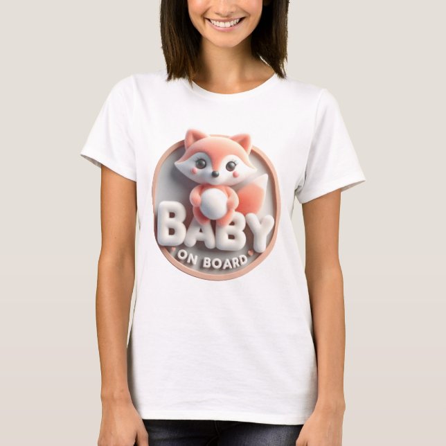 Meddelande om barn ombord - Fox-Thmet T Shirt (Framsida)
