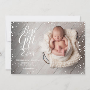 Meddelande om bästa gåva till jul i Baby