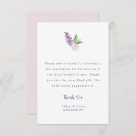 Meddelande om Blommigt för personlig Rosa - tackko