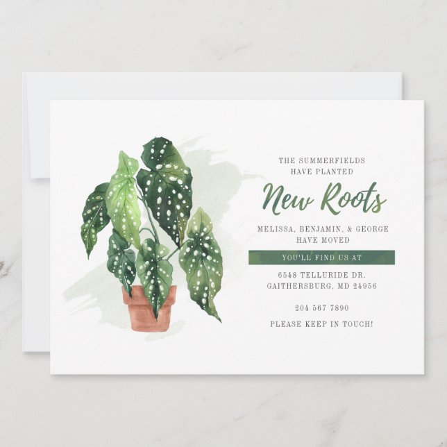 Meddelande om botanisk Flytta (Framsida)