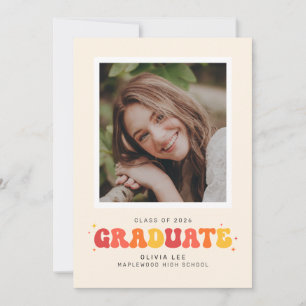 Meddelande om Bright Groovy Retro Photo Studenten