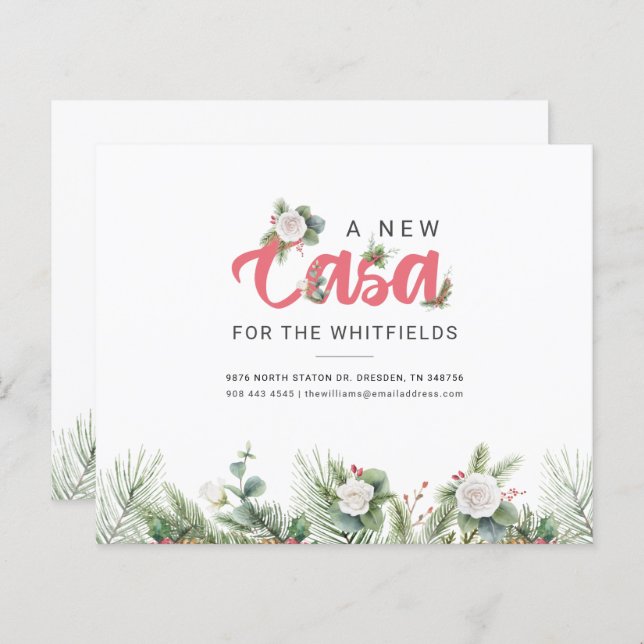 Meddelande om budgetavstämning Flyttat Blommigt Be (Fram/baksida)