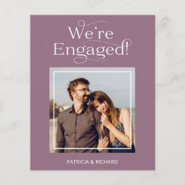 Meddelande om budgeterad Förlovning Spara datumfot