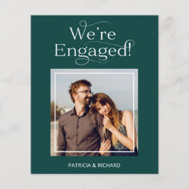 Meddelande om budgeterad Förlovning Spara datumfot