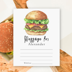 Meddelande om Burger BBQ-tidskapsel
