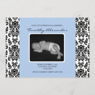 Meddelande om Damask Blue Birth