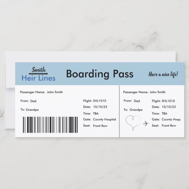 Meddelande om den Gravid som ingår i pojke-resan (Framsida)