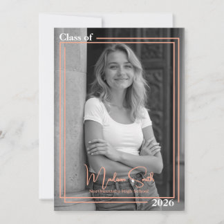 Meddelande om dubbla Framed Studenten