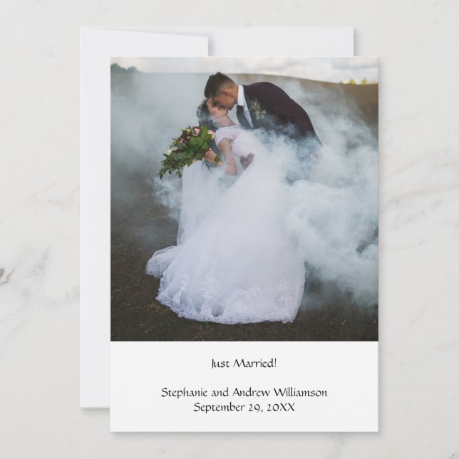 Meddelande om Elopement Bröllop i Photo Personlig (Framsida)