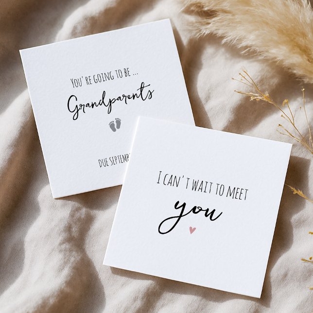 Meddelande om enkel Gravid för morföräldrar (Skapare uppladdad)