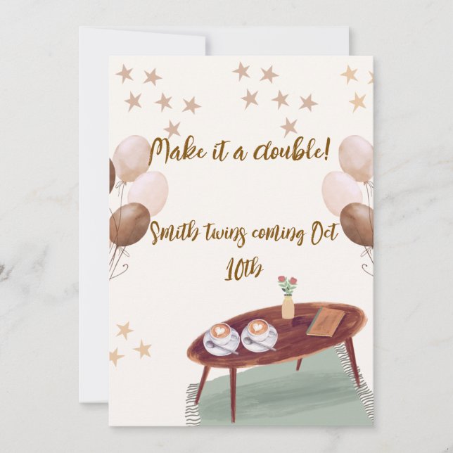 Meddelande om Espresso Thned Twin Gravid (Framsida)