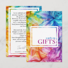 Meddelande om Etheral Bloom på GIFTS-kort