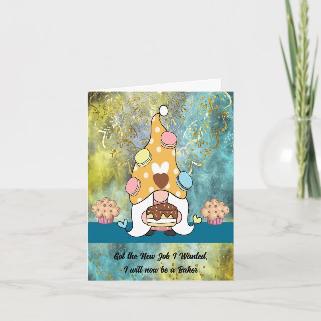 Meddelande om ett nytt jobb som Baker (Framsida)