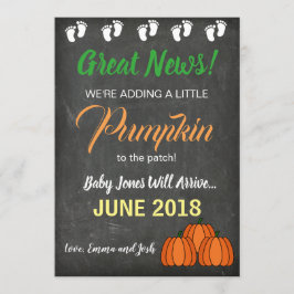 Meddelande om Fall Pumpkin Patch Baby Gravid