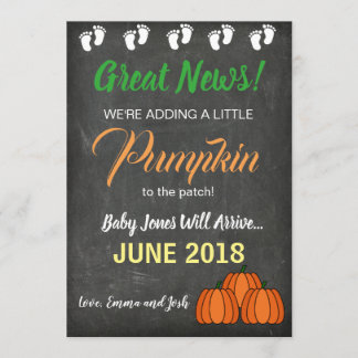 Meddelande om Fall Pumpkin Patch Baby Gravid