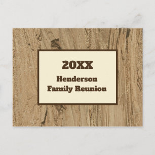 Meddelande om familjeåterförening - Rustic-meddela Vykort