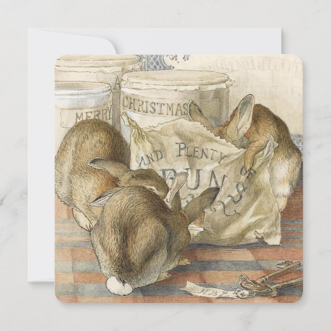 Meddelande om familjejul i Party Inbjudningar (Framsida)