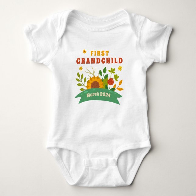 Meddelande om farföräldrars Gravid T Shirt (Framsida)