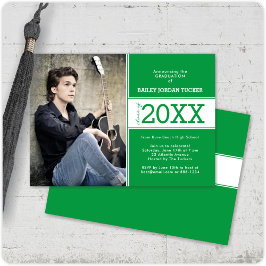 Meddelande om fet Grönt Photo Studenten