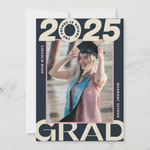 Meddelande om fetstil av Ram GRAD Studenten Inbjudningar