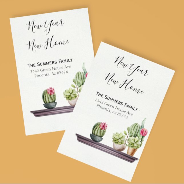 Meddelande om flytt Vi har flyttat Nyår Nyårsdag (Skapare uppladdad)