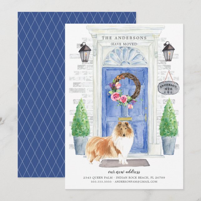 Meddelande om Flytta av hög kollisionsfront Inbjudningar (Fram/baksida)