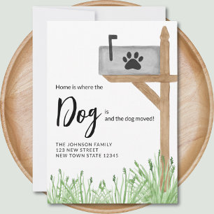 Meddelande om Flytta av Hund för postlåda