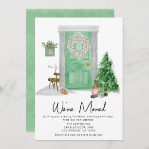 Meddelande om Flytta av juldörr - vattenfärg